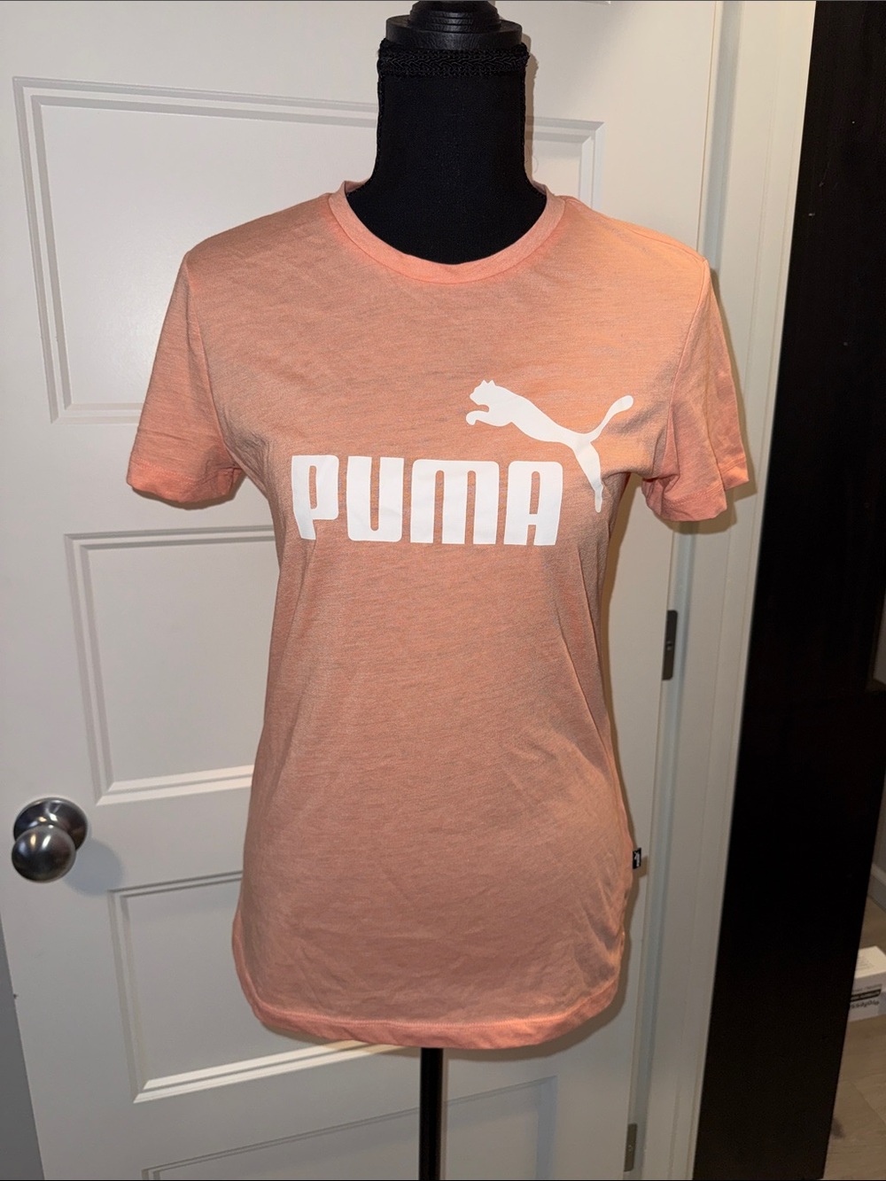 NWOT Puma Women's Peach Crewneck Tee with White Logo